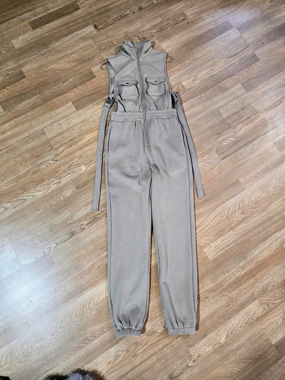Utility Jumpsuit in Gray Like New